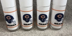 Juego de 4 aceites móviles vintage Chicago Bears 16 OZ Casco de fútbol americano con vasos - Imagen 1 de 10