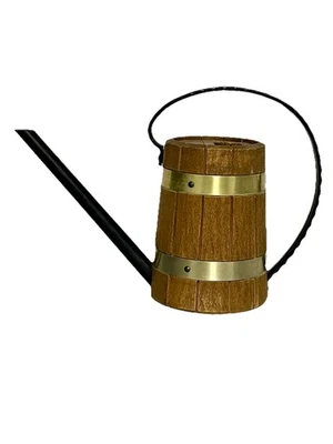 Regadera vintage EMSA Alemania Occidental años 60’s a 70’s aspecto de madera Foto 1 de 4