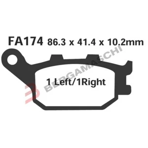PASTIGLIE FRENI PER HONDA CBR 600F/RR 900RR EBC FA174 HORNET 600 98>11 900 - Foto 1 di 5