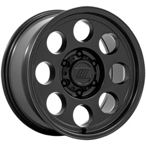 (1) 16x8 +0 Pro Comp PA201 Heritage 5x5.0 Matte Black Wheel - Picture 1 of 3