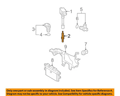 NISSAN OEM 09-14 Cubo 1.8L-L4 Encendido-Bujía 22401JD01B Foto 1 de 2