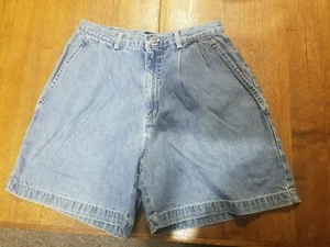 Vintage "Docker" Blue Denim Shorts Ladies Size 10 High Waisted 100% Cotton - Picture 1 of 4