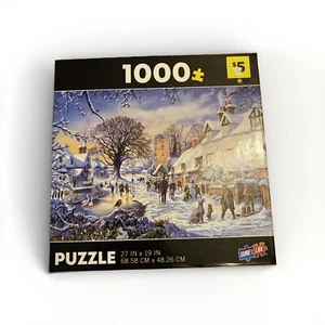 SureLox puzzle A Village in Winter (2022,TCG Toys,1000pc) - Picture 1 of 6