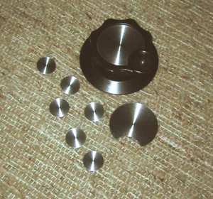 Spun Aluminum Knob inlays for Collins 75S-3, 3A, 3B or 3C receiver - Picture 1 of 1