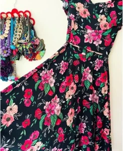 Maiocchi bamboo fit and flare floral dress - Picture 1 of 9