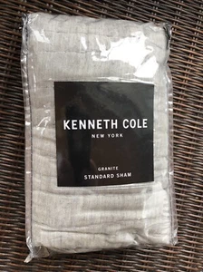 New Kenneth Cole New York Granite Standard Pillow Sham Size STANDARD Grey - Picture 1 of 3