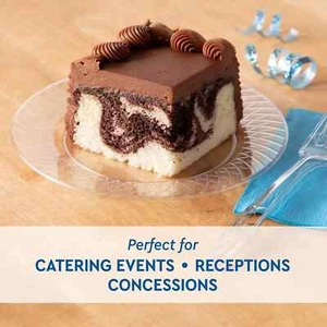 (90) DESSERT/SALAD PLATES 6.25" CLEAR DESIGNED PREMIUM PLASTIC WEDDINGS/CATERING - Picture 1 of 8