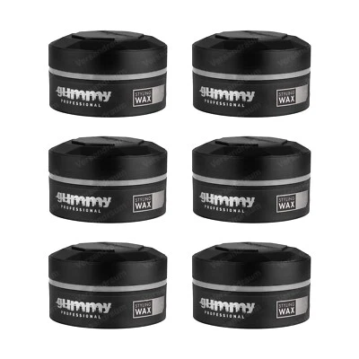 6x Fonex Gummy Styling Wax Grau Casual Look 6er Set (900ml) Haarwachs Haarwax - Bild 1 von 4