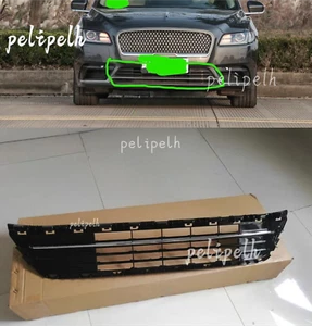 BLACK Front Bumper Lower Vent Grille Cover For Lincoln Continental 2017-2021 - Picture 1 of 8