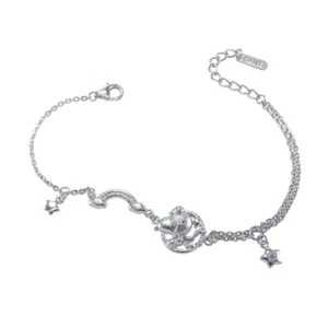 Peanuts Snoopy ""To The Stars"" Pulsera de Plata Esterlina SNPY SOLAMENTE Snoopy Store - Imagen 1 de 1