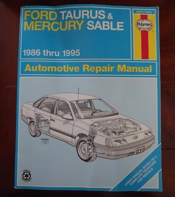Haynes Repair Manual 1986-1995 Ford Taurus & Mercury Sable 36074 Auto Handbook - Image 1 of 2