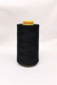 GUTERMANN Mara 100 Tex 30 100% POLYESTER, REGULAR SEWING THREAD, 5000m, BLACK - Picture 1 of 2