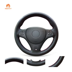 Funda de volante de cuero sintético MEWANT para BMW M Sport M3 E90 E91 E92 E93 E87 E81 E82 - Imagen 1 de 7