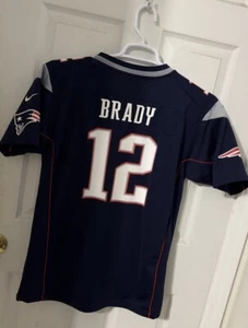 Tom Brady New England Patriots NFL Authentic Game Jersey (Mens Small/Youth XL) - Picture 1 of 12