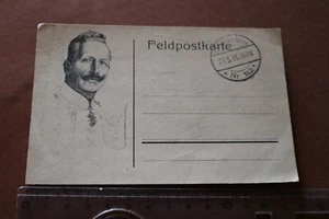 alte Feldpostkarte - Portrait Kaiser Wilhelm gelaufen 1915 - Picture 1 of 2