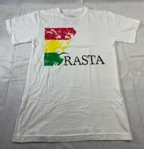 420 Mens T-shirt Rasta White medium - Picture 1 of 1