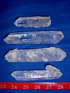 Double Teminates - Quartz from our mine - All Natural - 4 piece - Photo 1 sur 1