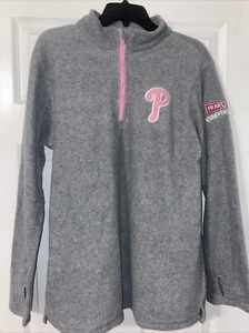 Philadelphia Phillies 2019 Mothers Day Giveaway - grauer Pullover mit Viertelreißverschluss. gr M - Bild 1 von 5