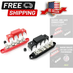 Reliable 4-Post Power Distribution Block Bus Bar Pair for Solar & Automotive Use - Picture 1 of 9