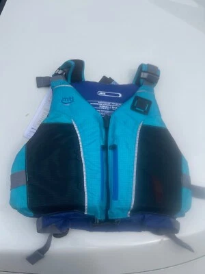 New W/ Tags MTI MUSTANG SURVIVAL Life Jacket Teal / Blue Adult XS / S - Image 1 of 3