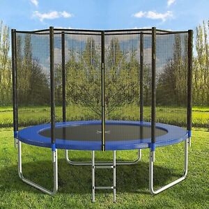 8FT 10FT 12FT 14FT 15FT Trampoline with Safety Enclosure Net and Ladder