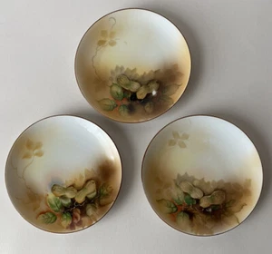 Lote de 3 placas de porcelana de maní y hoja vintage Noritake Morimura Bros de 6 - Imagen 1 de 6