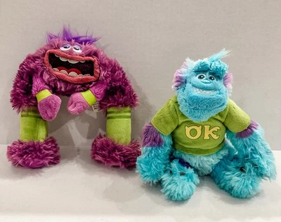 Lote 2 Peluche Disney Pixar Monstruos Inc Universidad Sulley y Arte 7" Foto 1 de 4