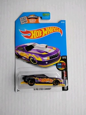 Hot Wheels 2016 Super Treasure Hunt - '10 Pro Stock Camaro (juego de fábrica) - nuevo Foto 1 de 4