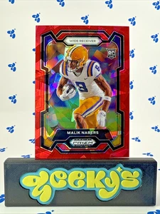 2024 Panini Prizm Draft Picks - Malik Nabers #109 Red Ice Prizm (RC) - Picture 1 of 14