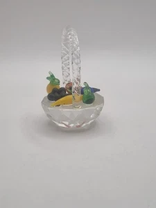 Kensington Collection Miniatur-Blumenkorb aus Kristallglas  - Bild 1 von 4