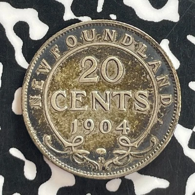 1904-H Newfoundland 20 Cents Lot#T7679 Silver! - Image 1 of 2