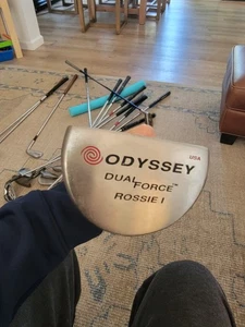 Odyssey Dual Force Rossie 1 RH Split Grip Belly Armlock Putter 41' Rare - Picture 1 of 4