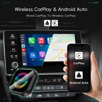 2025 Ottocast Mini USB Wireless CarPlay + Android Auto Adapter One-Click Button - Bild 1 von 4