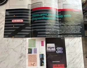 Snes Poster "Now You're Playing With Super Power" GP-SNS-USA-1 und Handbuch - Bild 1 von 3