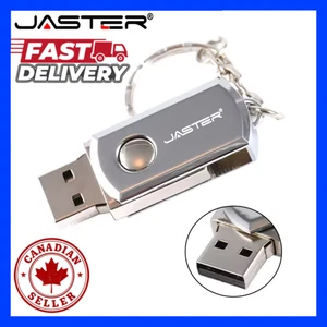USB Thumb Drive 64GB 32GB 16GB 8GB 4GB Metal Swivel Pen Drive Storage Stick - Afbeelding 1 van 7