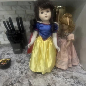 Vintage 18” R&B Doll Wearing Snow White outfit With Stand - Picture 1 of 9