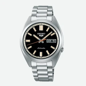 Seiko 5 New Automatic Watch 37.5mm Case Black Dial - Picture 1 of 3