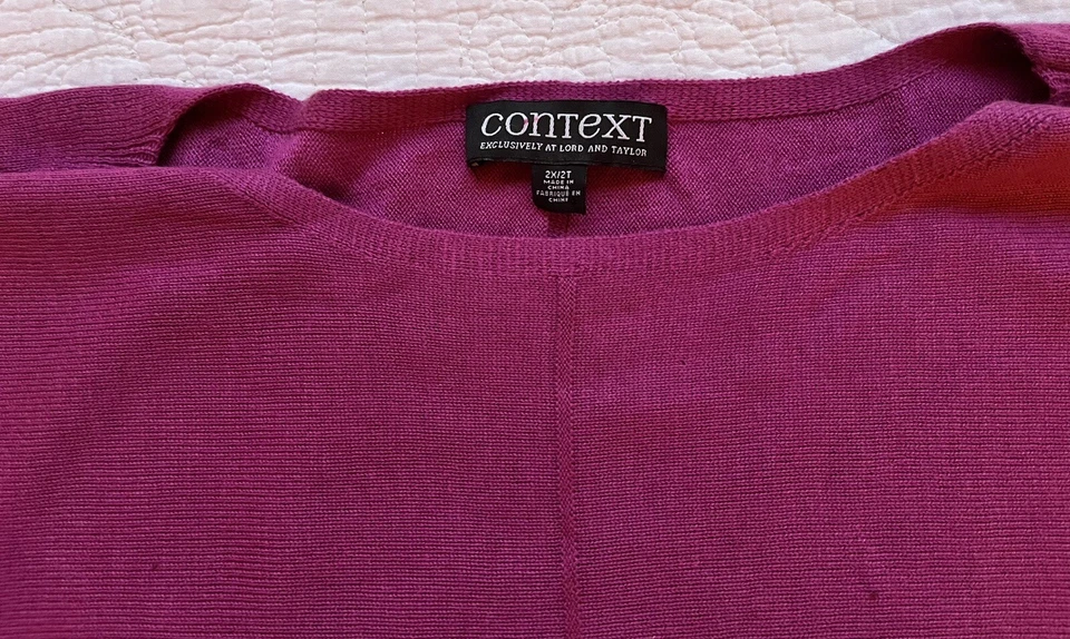 Suéter roxo Context For Lord & Taylor - 2X2T - Imagem 1 de 4