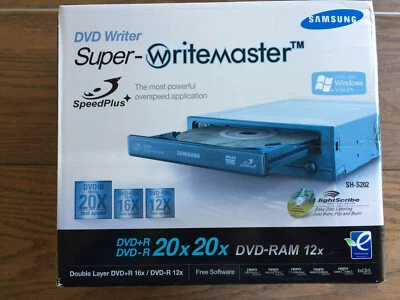 New Samsung 20x DVD Writer DVD-RW IDE Lightscribe DL Burner Drive in Retail Box  - Image 1 of 4