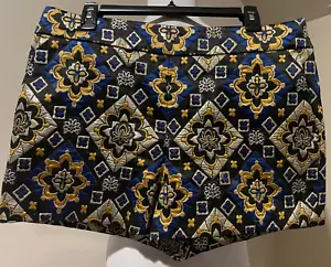 ANN TAYLOR LOFT Womens Multicolored & Gold Shorts NWOT - Sz 10 - Picture 1 of 6