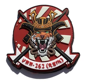 VMM-262 Flying Tigers (REIN) 31st MEU PVC Glow Patch – Hook and Loop, 4" - Picture 1 of 2