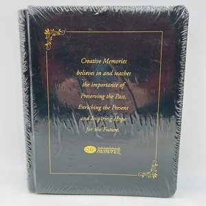 Creative Memories 8.5x11 Black Album Scrapbook Cover Pages Gold Quote Slogan - Picture 1 of 6