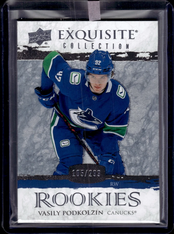 2021-22 Upper Deck Black Diamond Vasily Podkolzin Exquisite Rookies #/299 - Image 1 of 2