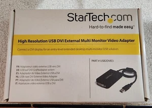 Adaptador USB a DVI StarTech Tarjeta Externa de Video y Gráficos USB2DVIE3 - Imagen 1 de 3