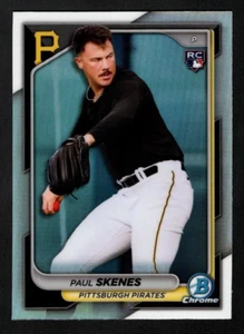 Paul Skenes 2024 Bowman Chrome Image Variation Rookie Refractor RC SP Pirates - Picture 1 of 2