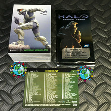 TOPPS HALO 2007 COMPLETE TRADING CARD BASE SET 90-CARDS +TEN WRAPPERS! XBOX-360