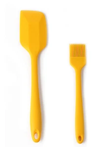 2 Pcs Silicone Spatula Spoonula Set Baking Pastry Kitchen Tools Cooking Utensils - Picture 1 of 7
