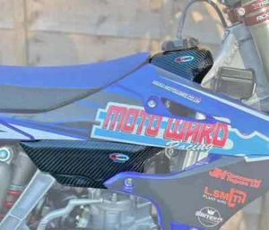 PRO CARBON FULL TANK COVER SET 2 PIECE YAMAHA YZ125 YZ250 2022-2025 - Picture 1 of 3