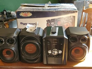 PANASONIC CD Stereo System SA-AK640  BI-AMP 5 CD Changer Remote & packaging - Picture 1 of 21