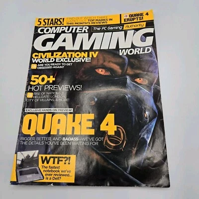 Computer Gaming World Collectable PC Game Magazine June 2005 252 Quake 4 - Image 1 of 4